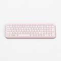 Pink Full Size Gradient Wireless Keyboard With Dual Connection
