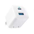 33W Dual Port Wall Charger With Usb-C Pd Fast Charging